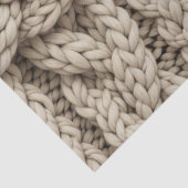 Gevlochten Brei Structuur – Warm Beige (4) Tissuepapier (Detail)