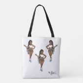 Gevlochten danser gepersonaliseerd Tas ( Stone Whi (Achterkant)