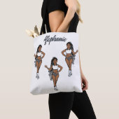 Gevlochten danser gepersonaliseerd Tas ( Stone Whi (Dichtbij)