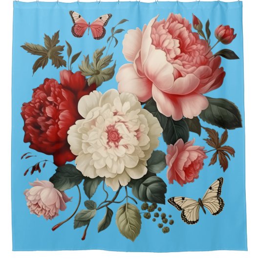 gevlochten douchegordijn (Voorkant)