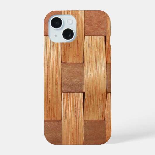 Gevlochten Mand Achtergrond iPhone 15 Case (Achterkant)