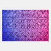 Gevlochten Mandala en Leaf Motief Ontwerp Inpakpapier Vel (Voorkant)