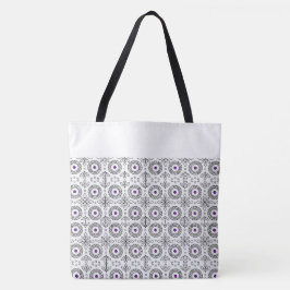 Gevlochten Mandala en Leaf Motief Ontwerp Tote Bag