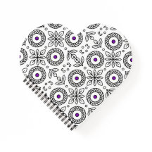 Gevlochten Mandala en Leaf Motif Spiral Notitieboe