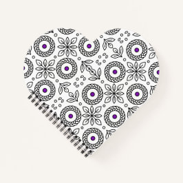 Gevlochten Mandala en Leaf Motif Spiral Notitieboe Notitieboek