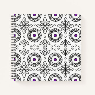 Gevlochten Mandala en Leaf Motif Spiral Notitieboe Notitieboek