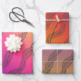 Gevlochten paden - naadloze Afrikaanse korenvelden Inpakpapier Vel