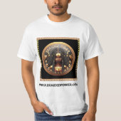 Gevlochten Power Gold T-shirt (Voorkant)