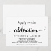 Gevluchte bruid, Happily Ever After-feest, Rustiek Kaart (Voorkant / Achterkant)