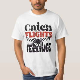 gevluchte vliegtuigen t-shirt