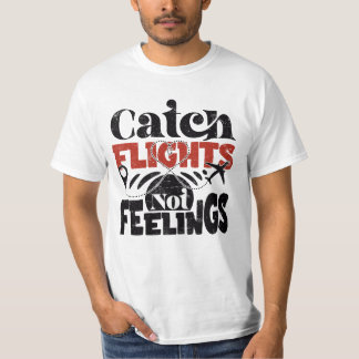 gevluchte vliegtuigen t-shirt