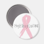 Gevochten als een meisje magneet (Voorkant / Achterkant)