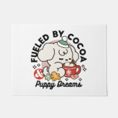 Gevoed door cacao en puppydromen - Schattigee wint Deurmat (Voorkant)