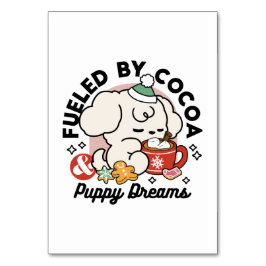 Gevoed door cacao en puppydromen - Schattigee wint Kaart