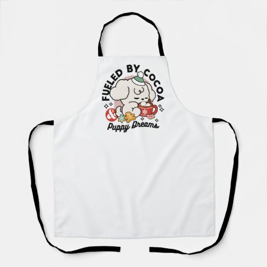 Gevoed door cacao en puppydromen - Schattigee wint Schort (Voorkant)