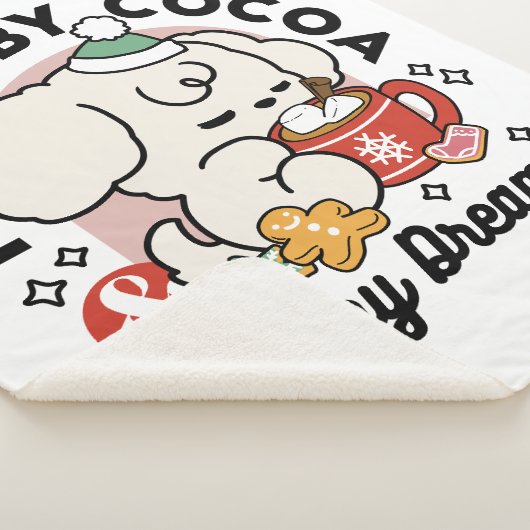 Gevoed door cacao en puppydromen - Schattigee wint Sherpa Deken (3/4)