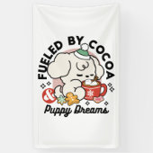 Gevoed door cacao en puppydromen - Schattigee wint Spandoek (Verticaal)