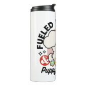 Gevoed door cacao en puppydromen - Schattigee wint Thermosbeker (Gedraaid links)