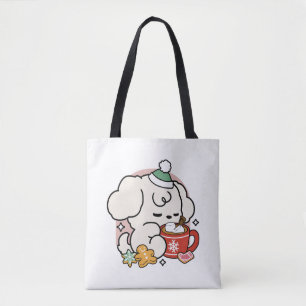 Gevoed door cacao en puppydromen - Schattigee wint Tote Bag