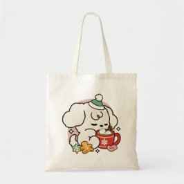 Gevoed door cacao en puppydromen - Schattigee wint Tote Bag