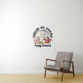 Gevoed door cacao en puppydromen - Schattigee wint Wandkleed (In situ)