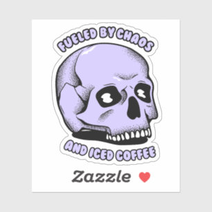 Gevoed door chaos en ijskoffie sticker