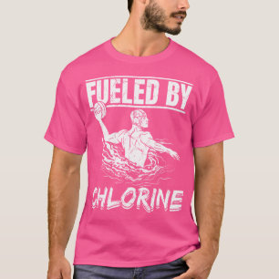 Gevoed door chloor - Grappig waterpolo T-shirt