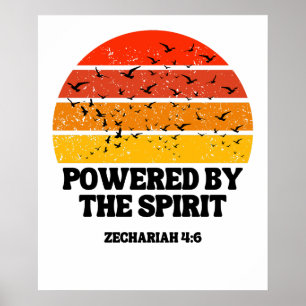 Gevoed door de Geest (Zacharia 4:6) Poster