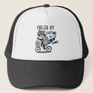 Gevoed door het eten van alle dingen Racoon Cyclin Trucker Pet
