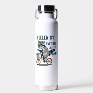 Gevoed door het eten van alle dingen Racoon Cyclin Waterfles
