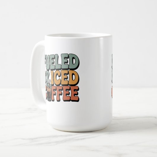 Gevoed door ijskoffie koffiemok (Voorkant links)