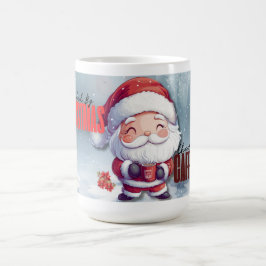 Gevoed door kerstsfeer en cafeïne koffiemok