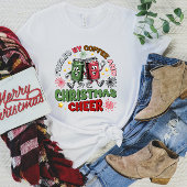 Gevoed door koffie en kerst Cheer T-shirt