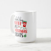 gevoed door koffie- en kerstlampjes koffiemok (Voorkant links)