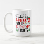 gevoed door koffie- en kerstlampjes koffiemok (Links)