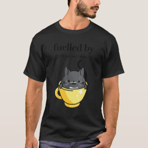 Gevoed door koffie en misdaad Cat Cozy Mystery T-shirt