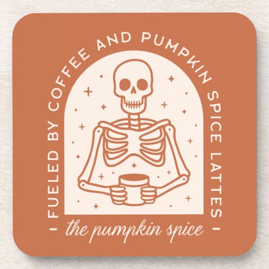 Gevoed door koffie en pompoen Spice Lattes Bier Onderzetter (Voorkant)