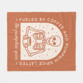 Gevoed door koffie en pompoen Spice Lattes Fleece Deken (Voorkant (Horizontaal))