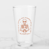 Gevoed door koffie en pompoen Spice Lattes Glas (Voorkant)