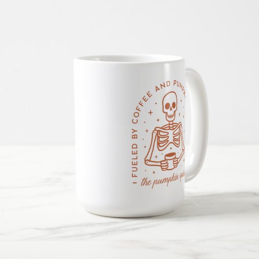 Gevoed door koffie en pompoen Spice Lattes Koffiemok (Voorkant rechts)