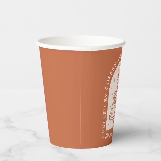 Gevoed door koffie en pompoen Spice Lattes Papieren Bekers (Rechts)