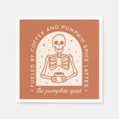 Gevoed door koffie en pompoen Spice Lattes Servet (Voorkant)