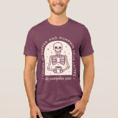 Gevoed door koffie en pompoen Spice Lattes Tri-Blend Shirt (Voorkant)