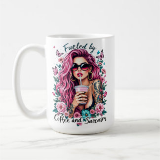 Gevoed door koffie en sarcasme koffiemok