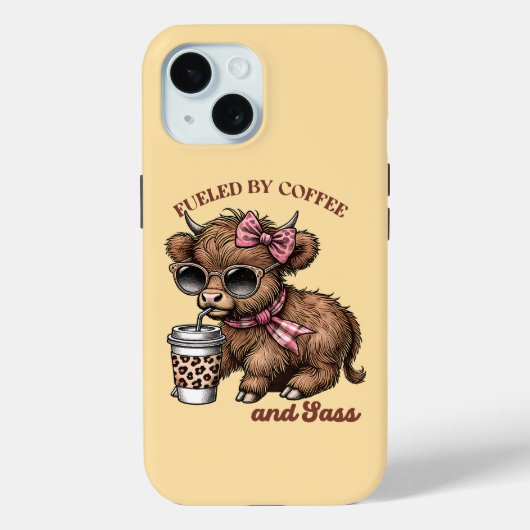 Gevoed door koffie en sass Case-Mate iPhone case (Achterkant)