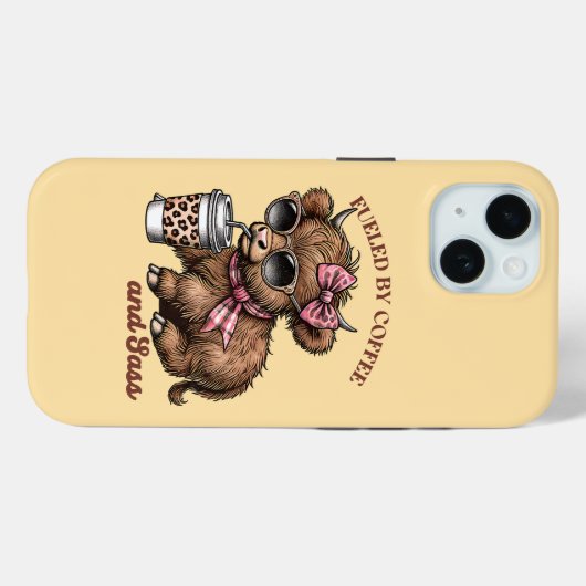 Gevoed door koffie en sass Case-Mate iPhone case (Achterkant (horizontaal))