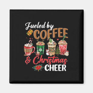 Gevoed door Koffie & Kamp; Kerstfeest Kerstfeest Magneet