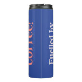 Gevoed door koffie thermosbeker (Achterkant)