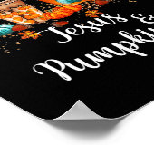 Gevoed door pompoenspecerij en Jesus Coffee Lover  Poster (Hoek)