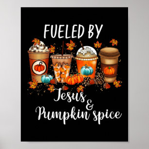 Gevoed door pompoenspecerij en Jesus Coffee Lover Poster